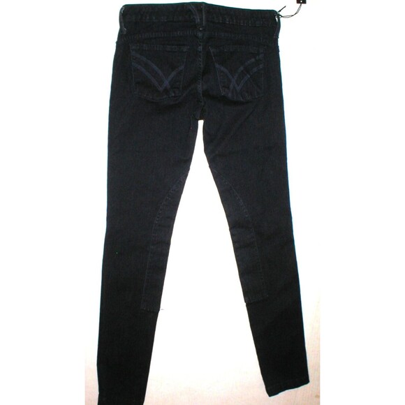 New Womens NWT William Rast Designer Jeans 26 Skinny Dark Fox C Riding Pant - Picture 3 of 8